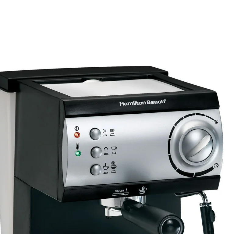 CAFETERA HAMILTON BEACH 40715 ESPRESSO, 2 TAZAS, CAPPUCCINO, MOCHA Y LATTE, 15 BARES,