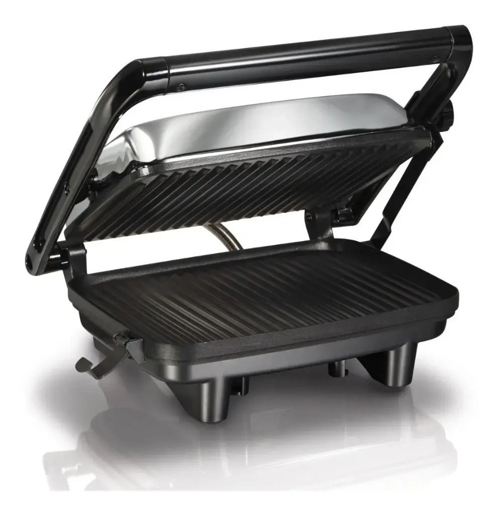 SANDWICHERA PANINI HAMILTON BEACH 25460Z ACERO INOXIDABLE COLOR PLATEADO