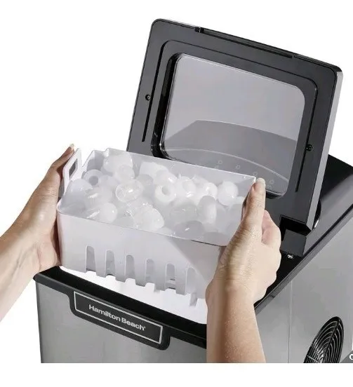 MAQUINA PARA HACER HIELO PORTÁTIL HAMILTON BEACH HACE 12.7KG