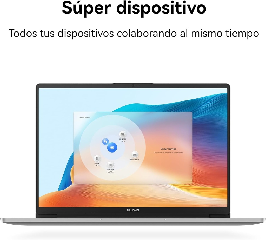 HUAWEI MATEBOOK D14 14" 1920X1200 IPS, CORE I5-12450H, 16GB, 512GB, NVME PCLE SSD, WINDOWS 11 HOME, GRIS, 1 AÑO DE GARANTIA  