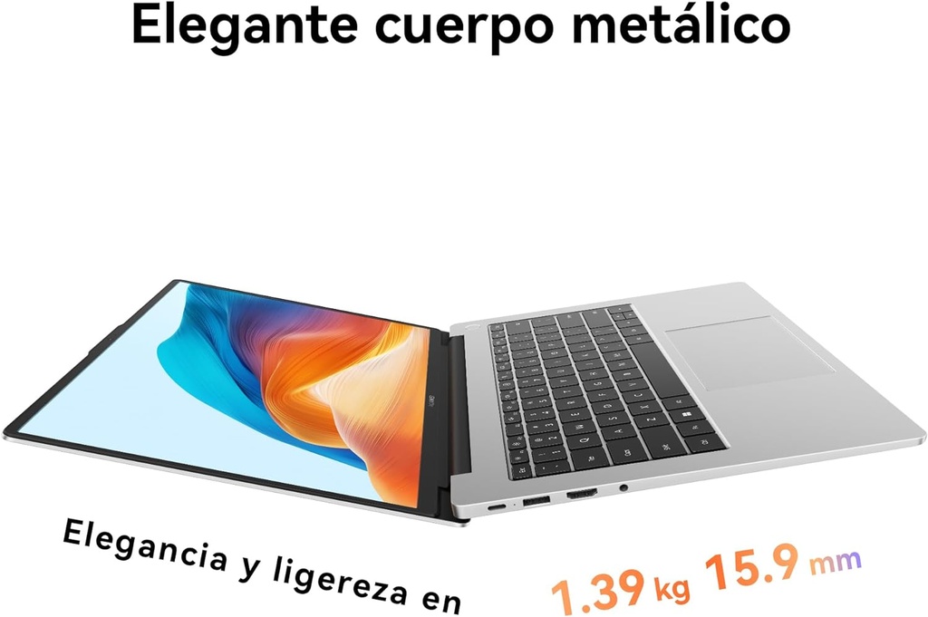HUAWEI MATEBOOK D14 14" 1920X1200 IPS, CORE I5-12450H, 16GB, 512GB, NVME PCLE SSD, WINDOWS 11 HOME, GRIS, 1 AÑO DE GARANTIA  
