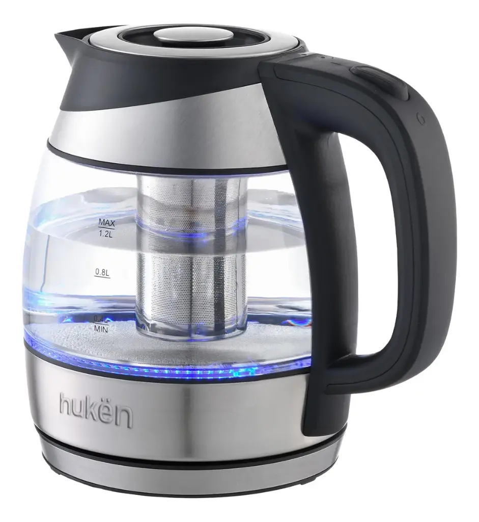 TETERA ELÉCTRICA MINI FUSE+ 1.2L INFUSOR HUKËN MASTERCHEF PLATEADO