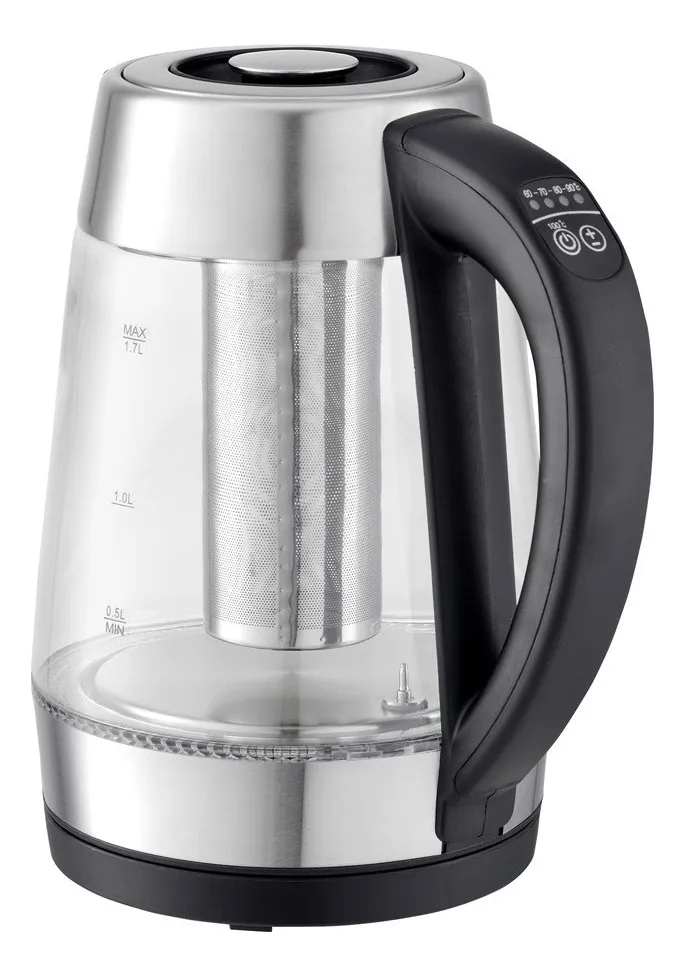 JARRA ELÉCTRICA MASTERCHEF 1.7 LITROS HEAT-SELECT ACERO MK-K-2SP