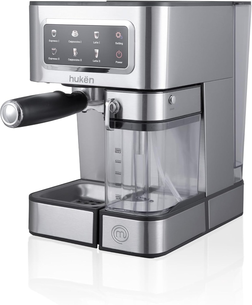 MÁQUINA DE ESPRESSO CON TANQUE DE LECHE BARISTA-PRO 15 BARES DE PRESIÓN TANQUE DE LECHE 500ML. ESPUMADOR DE LECHE  