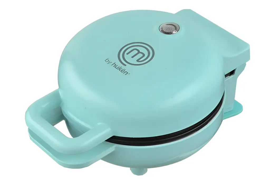 MINI WAFLERA MASTERCHEF 1 REBANADA LUZ INDICADORA MINI HEAT+ COLOR AZUL