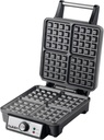 WAFFLERA BELGA ELÉCTRICA HEAT+ PREMIUM 4 REBANADAS PERILLA DE TEMPERATURA AJUSTABLE DISEÑO DE ACERO INOXIDABLE LUCES DE ENCENDIDO Y LISTO ANTIADHERENTE DE ALTO NIVEL 