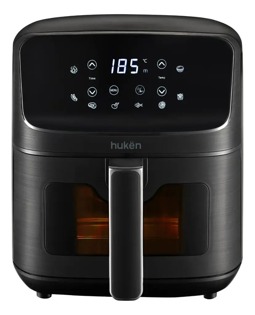 FREIDORA DE AIRE DOBLE CANASTA CANASTAS DE 4.5 LT MULTIFUNCIONAL 9 LITROS ZONAS DE COCCION INDEPENDIENTES TOUCH ACERO INOXIDABLE