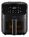 FREIDORA DE AIRE DOBLE CANASTA CANASTAS DE 4.5 LT MULTIFUNCIONAL 9 LITROS ZONAS DE COCCION INDEPENDIENTES TOUCH ACERO INOXIDABLE