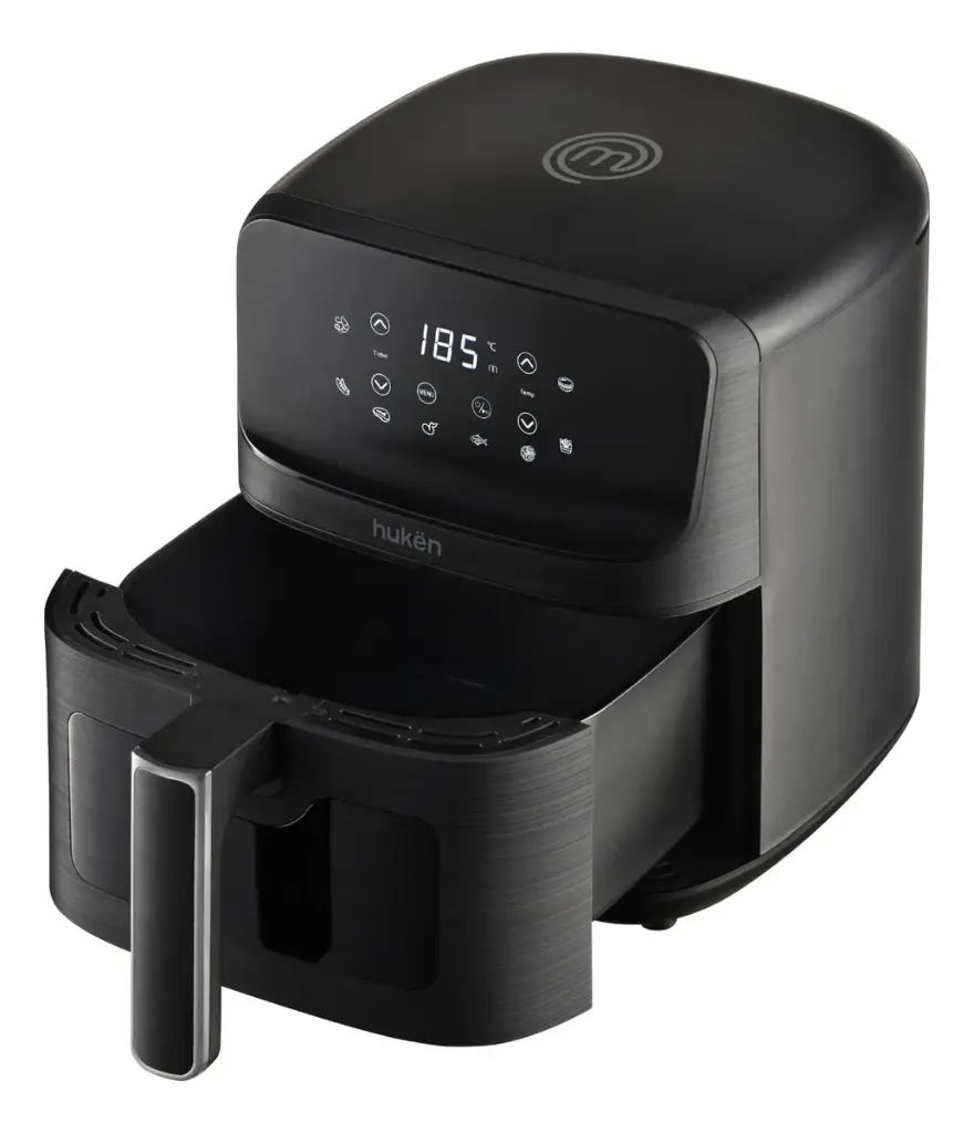 FREIDORA DE AIRE DOBLE CANASTA CANASTAS DE 4.5 LT MULTIFUNCIONAL 9 LITROS ZONAS DE COCCION INDEPENDIENTES TOUCH ACERO INOXIDABLE