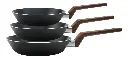 SET DE 3 SARTENES WOOD PRO ANTIADERENTES