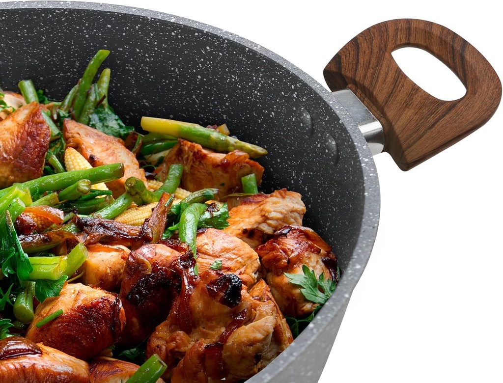 CACEROLA PREMIUM GRANITE+ 2.6 LT. COLOR GRIS