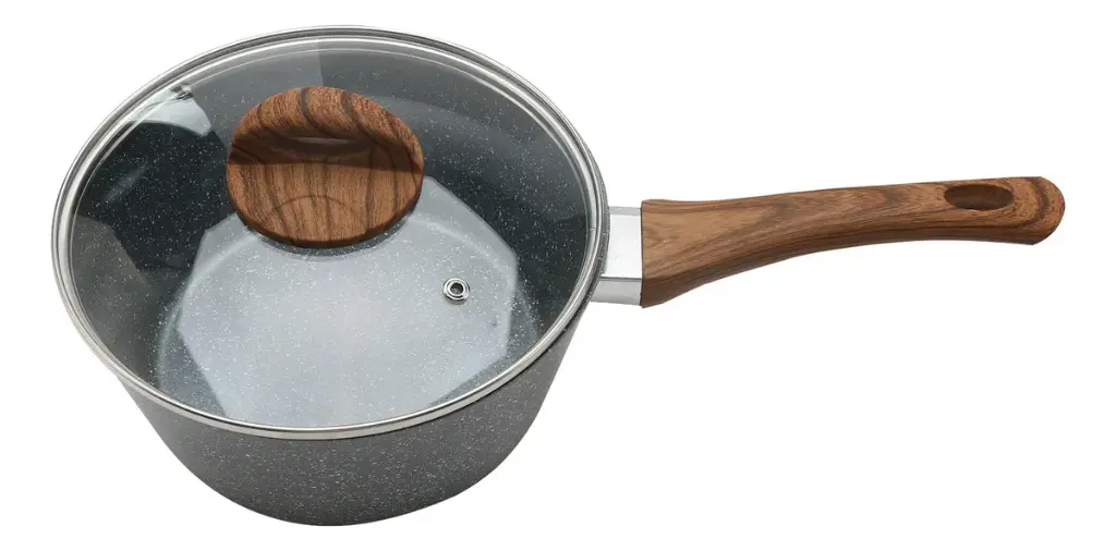 OLLA DE 1.2 L GRANITO Y MADERA 