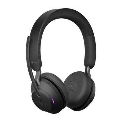 JABRA AURICULARES EVOLVE2 65 MS STEREO, INALÁMBRICO, BLUETOOTH, USB-A, NEGRO