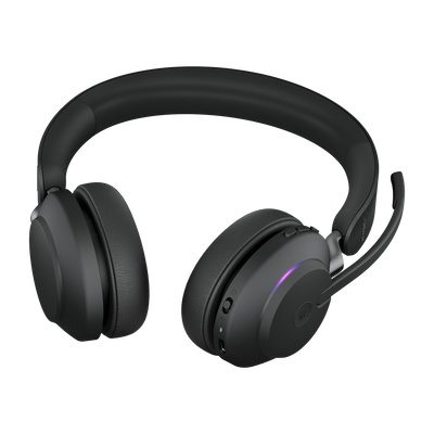 JABRA AURICULARES EVOLVE2 65 MS STEREO, INALÁMBRICO, BLUETOOTH, USB-A, NEGRO