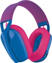 LOGITECH G435 LIGHTSPEED, DIADEMA GAMING INALÁMBRICA, BLUETOOTH/LIGHTSPEED, COLORES AZUL/ROSA