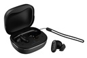 AUDIFONOS INALAMBRICOS PERFECT CHOICE TWS CON INTELIGENCIA ARTIFICIAL IA PANTALLA TACTIL COLOR NEGRO
