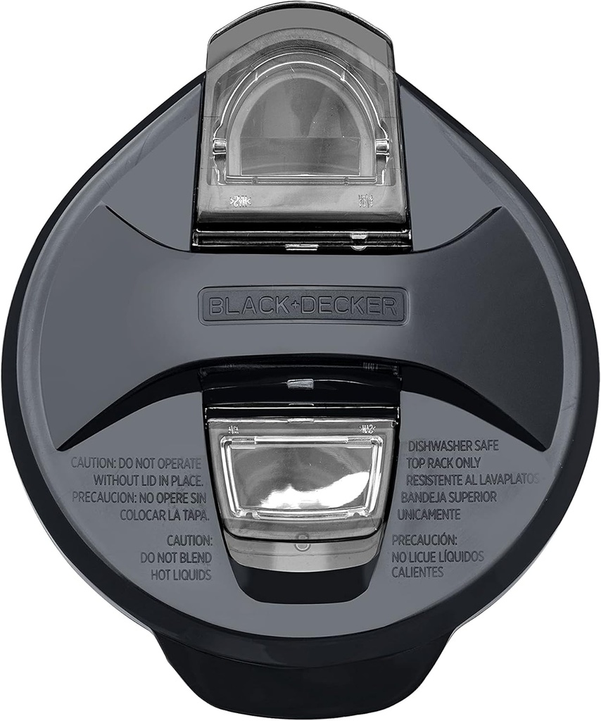 BLACK+DECKER PULVERIX, LICUADORA, 700W, 12 VELOCIDADES + PULSO, JARRA DE VIDRIO 1.5L, CUCHILLA 6 ASPAS ACERO INOXIDABLE, COLOR NEGRO