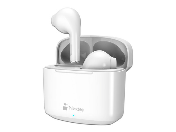 NEXTEP BUDS, AUDÍFONOS TWS BLUETOOTH, CONTROL TÁCTIL, HASTA 20H DE BATERÍA, ALCANCE 10M, IPX4, COLOR BLANCO