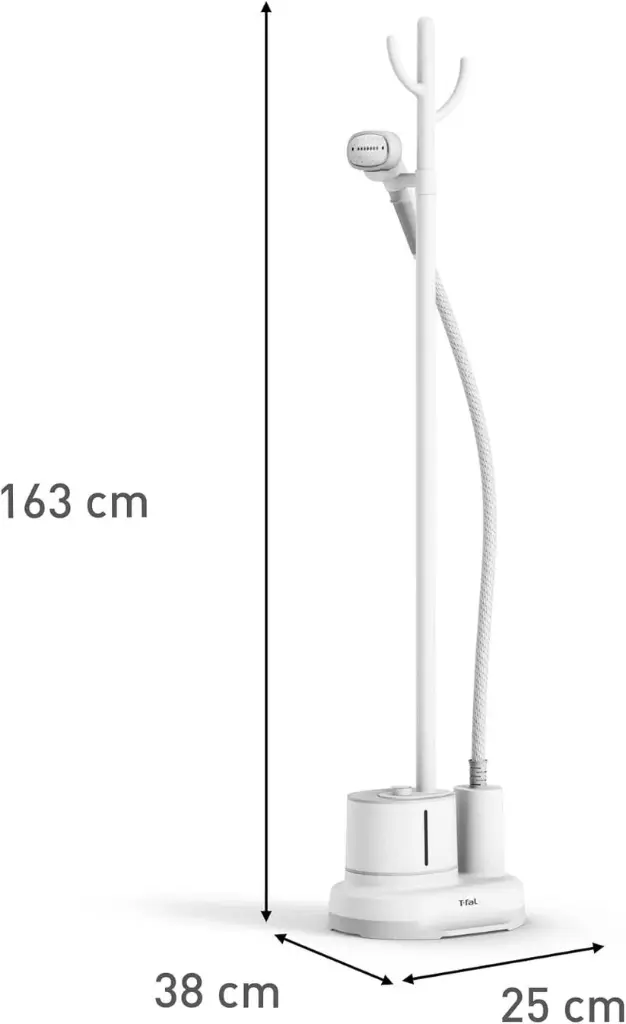 T-FAL HOME STEAM, VAPORIZADOR VERTICAL DE ROPA CON PERCHERO INTEGRADO, VAPOR CONTINUO HASTA 38 G/MIN