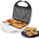 TAURUS MY SANDWICH PERFECT TAN, SANDWICHERA ANTIADHERENTE, CAPACIDAD 2 SANDWICHES, SELECTOR DE DORADO, 750W, COLOR BLANCO
