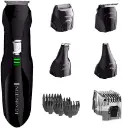 REMINGTON KIT TODO EN 1, RECORTADORA RECARGABLE PARA BARBA/BIGOTE/NARIZ/OIDOS, 8 ACCESORIOS INTERCAMBIABLES, CUCHILLAS ACERO QUIRURGICO, BASE DE CARGA 