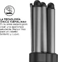 REVLON WAVER JUMBO, RIZADORA 3 BARRILES, CERAMICA TURMALINA, 30 AJUSTES DE CALOR HASTA 215°C, COLOR NEGRO