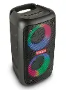 KAISER BOCINA RECARGABLE KSW-5003, DOBLE BAFLE 3", BLUETOOTH 5.3, KSR-LINK, 10W RMS, LUCES LED, COLOR NEGRO