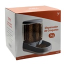 PEPET DISPENSADOR DE CROQUETAS AUTOMATICO POR GRAVEDAD, CAPACIDAD 3 KG, BASE ANTIDESLIZANTE
