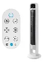 OMNIBREEZE VENTILADOR DE TORRE, 97CM, WIFI/ALEXA/GOOGLE HOME, 4-5 VELOCIDADES, OSCILACIÓN INTERNA, FILTRO LAVABLE, COLOR BLANCO