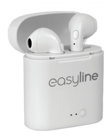 EASY LINE AUDÍFONOS INTRAURICULARES EL-995470, INALÁMBRICO, BLUETOOTH, BLANCO