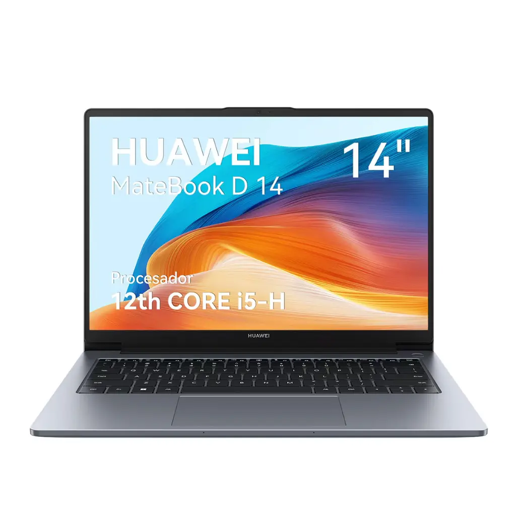 HUAWEI MATEBOOK D14 14" 1920X1200 IPS, CORE I5-12450H, 16GB, 512GB, NVME PCLE SSD, WINDOWS 11 HOME, GRIS, 1 AÑO DE GARANTIA  