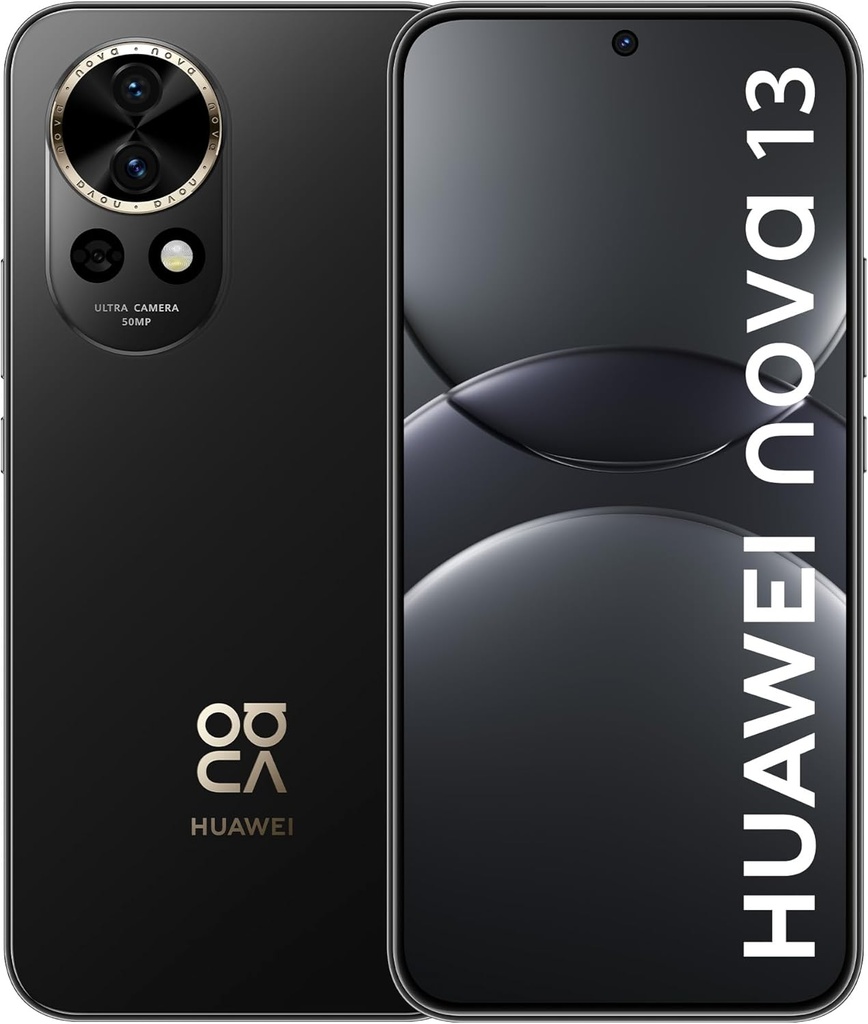 HUAWEI NOVA 13 RAM 12GB, ALMACENAMIENTO 256GB, CAMARA DELATERA 60MP, CAMARA TRASERA 50MP NEGRO