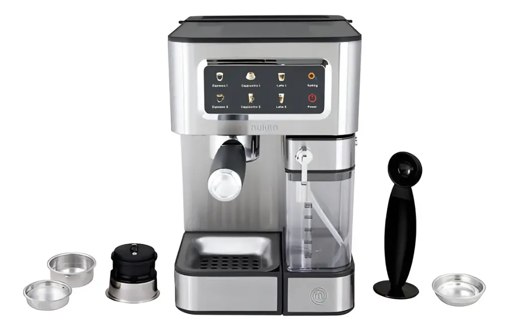 MÁQUINA DE ESPRESSO CON TANQUE DE LECHE BARISTA-PRO 15 BARES DE PRESIÓN TANQUE DE LECHE 500ML. ESPUMADOR DE LECHE  