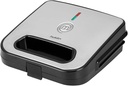 SANDWICHERA MASTERCHEF, ACERO INOXIDABLE, CONTOL DE TEMPERATURA AUTOMATICO, PARRILLAS ANTIADHERENTES, GRIS