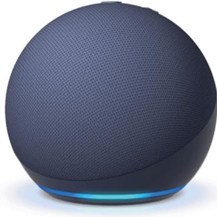 AMAZON ECHO DOT 5TA GENERACIÓN, ALTAVOZ INTELIGENTE CON ALEXA, WIFI DOBLE BANDA/BLUETOOTH, ALTAVOZ DE 44MM, CONTROL DE CASA INTELIGENTE POR VOZ, 15W, COLOR AZUL MARINO