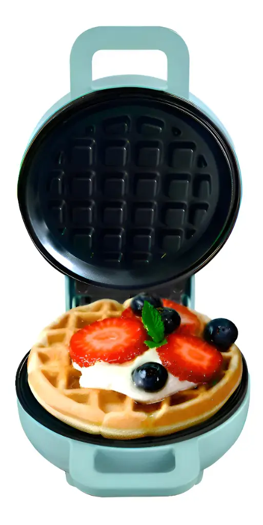 MINI WAFLERA MASTERCHEF 1 REBANADA LUZ INDICADORA MINI HEAT+ COLOR AZUL