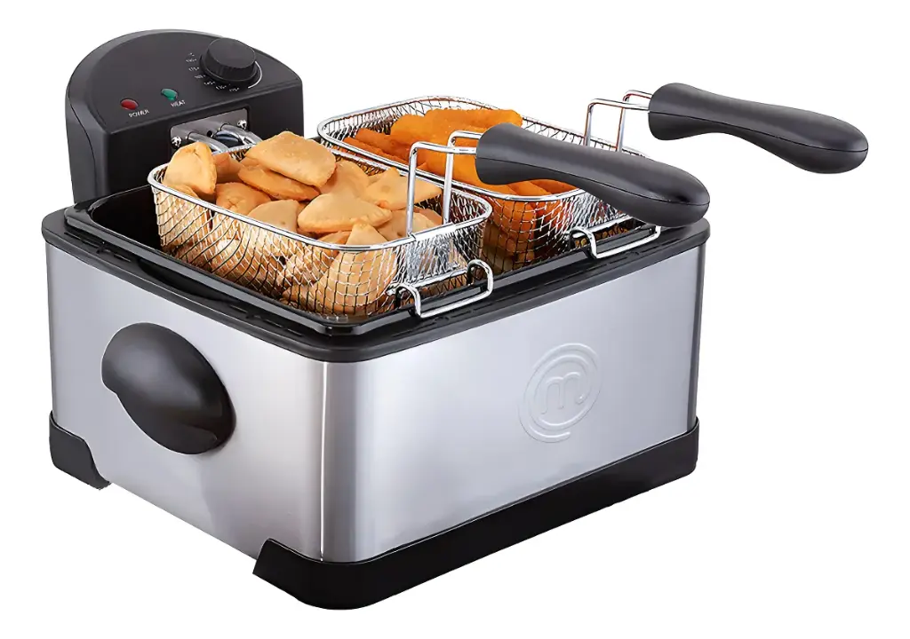 FREIDORA DE ACEITE MASTERCHEF 4 LITROS GRIS