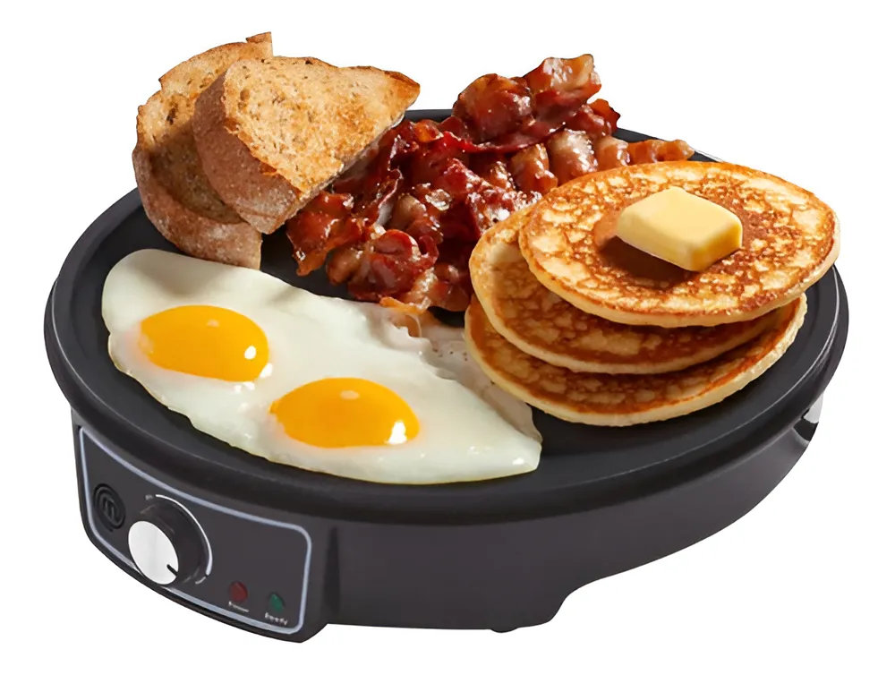 CREPERA PARRILLA SARTEN ELECTRICO MASTERCHEF MK-CM-V2 NEGRO