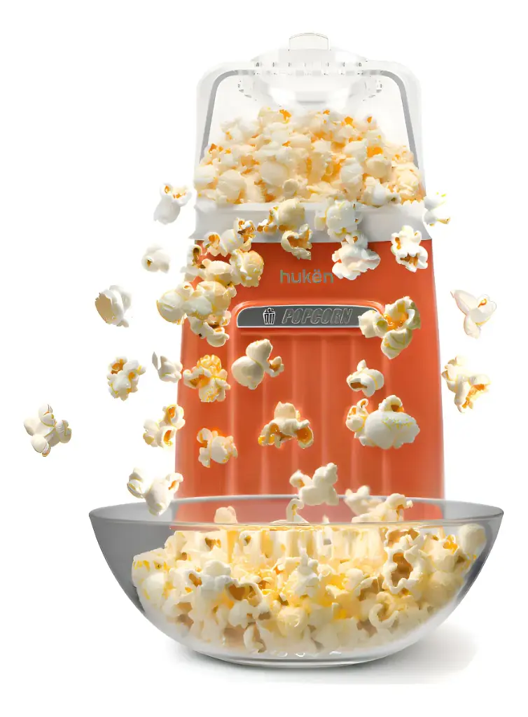 MÁQUINA DE PALOMITAS RETRO 80G COLOR NARANJA