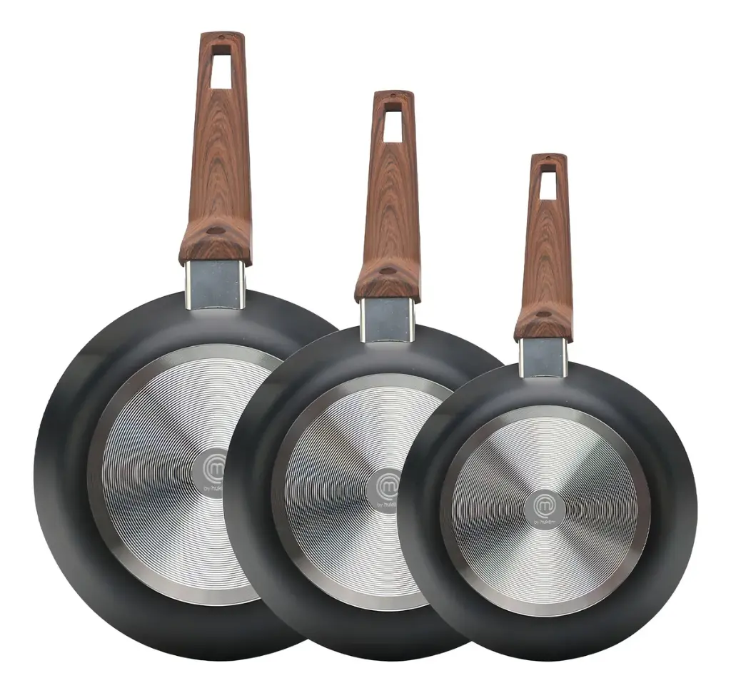 SET DE 3 SARTENES WOOD PRO ANTIADERENTES
