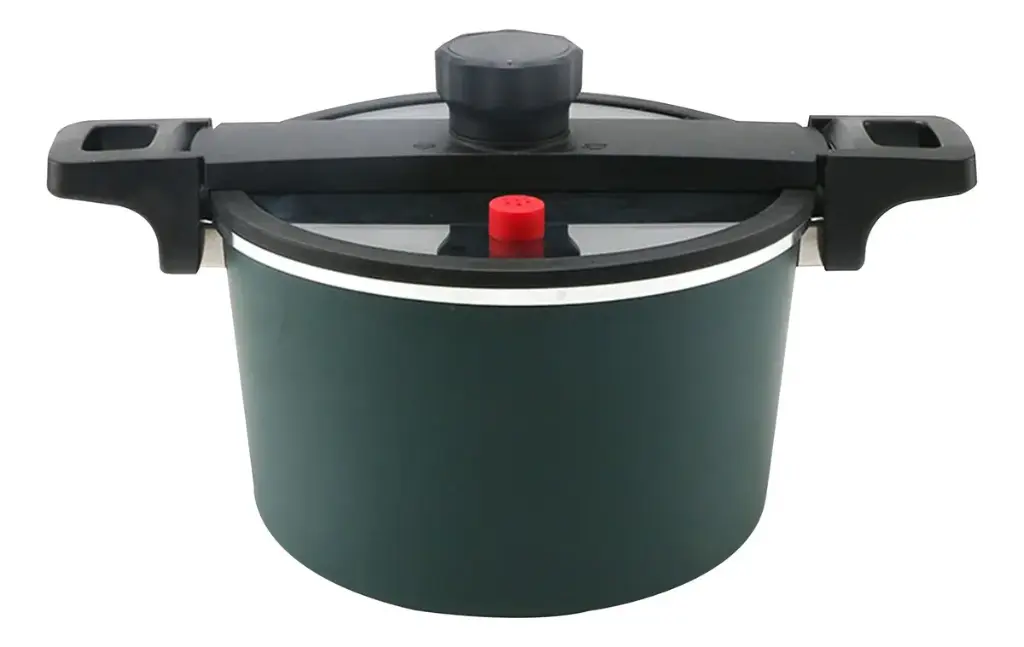 OLLA PRESION PLUS MASTERCHEF MA-LPC-65 24CM CAPACIDAD 6.5L NEGRO