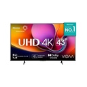 HISENSE SMART TV LED 43A65NV 43", 4K ULTRA HD, NEGRO