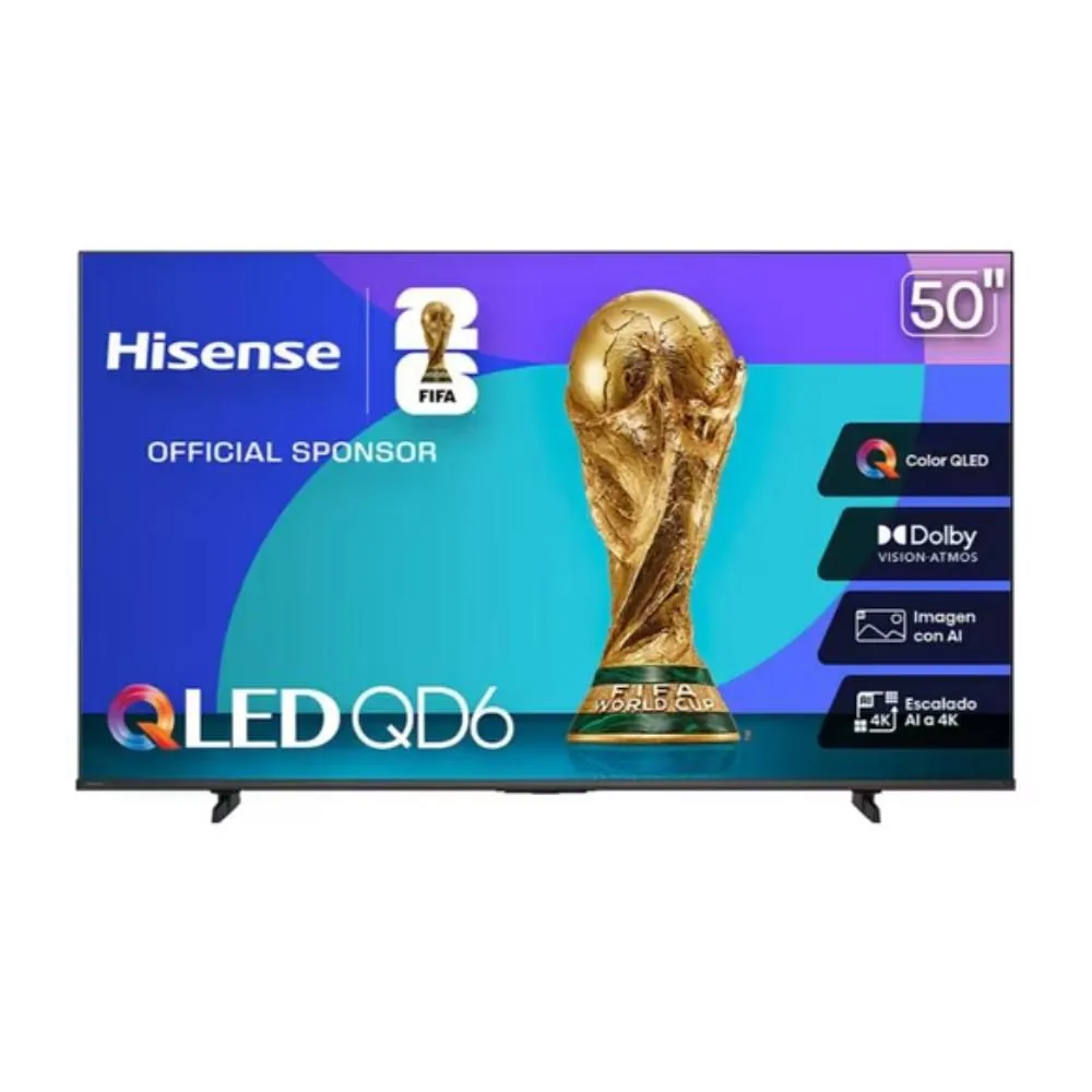 TV 50 PULGADAS SMART TV QLED UHD 4K 50QD65QV HISENSE CON SISTEMA OPERATIVO VIDAA 