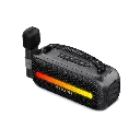AIWA BOCINA BLUETOOTH PORTATIL, 12W RMS, TWS, WATERPROOF, INCLUYE MICROFONO PARA KARAOKE, LUCES RGB, COLOR NEGRO