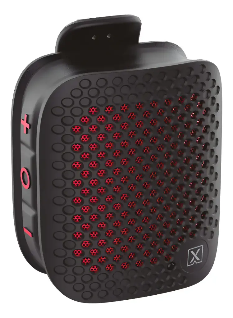 LANIX - BOCINA BLUETOOTH 5.3, 3W, BATERIA 3.7V/450MAH, HASTA 3.5H DE REPRODUCCION, IPX5, CLIP MAGNETICO, TWS