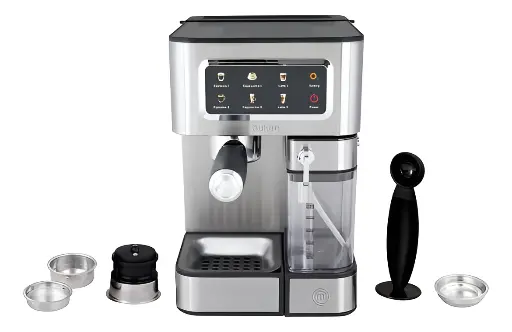 [MK-ECM-MT] MÁQUINA DE ESPRESSO CON TANQUE DE LECHE BARISTA-PRO 15 BARES DE PRESIÓN TANQUE DE LECHE 500ML. ESPUMADOR DE LECHE  