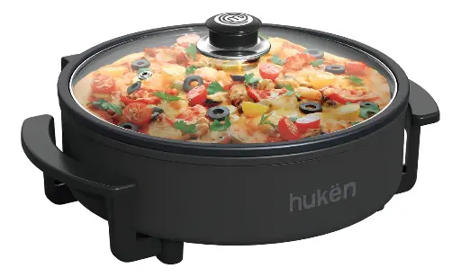 [MK-EG-D30] SARTEN ELECTRICO DESMONTABLE 1350W 2.5LT MASTERCHEF BY HUKEN COLOR NEGRO