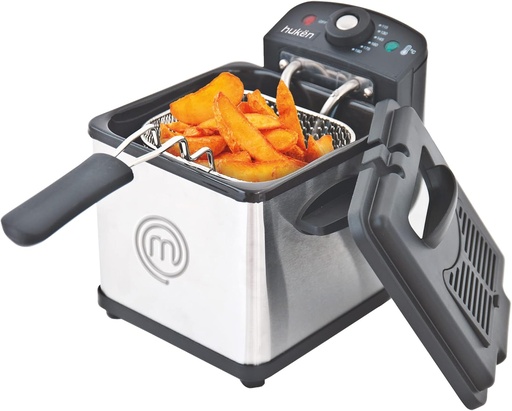 [MK-DF-1SS] FREIDORA DE ACEITE FLASH-FRY CALENTAMIENTO RÁPIDO DISEÑO ACERO INOXIDABLE TAPA CON VENTANA PERILLA DE TEMPERATURA PANE DESMONTABLE FÁCIL DE LIMPIAR