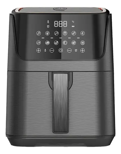 [MK-AF-35TMV2] FREIDORA AIRE 3.5L 12 FUNCIONES MK-AF-35TM MASTERCHEF NEGRO