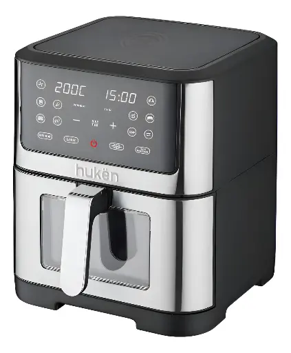 [MK-AF-8WT] FREIDORA DE AIRE HUKEN MASTERCHEF MK-AF-8WT DE 8L COLOR PLATEADO